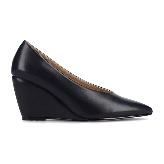 Journee Collection Womens Pointed Closed Toe Wedge Heel Pumps