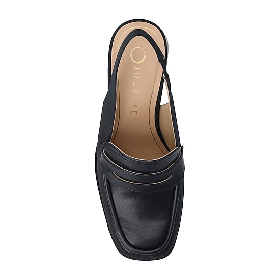 Journee Collection Henrika Womens Square Closed Toe Stacked Heel Pumps