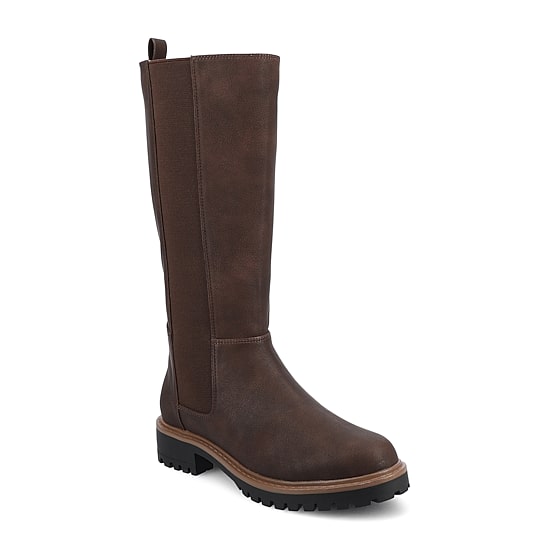Journee Collection Womens Extra Wide Calf Block Heel Dress Boots