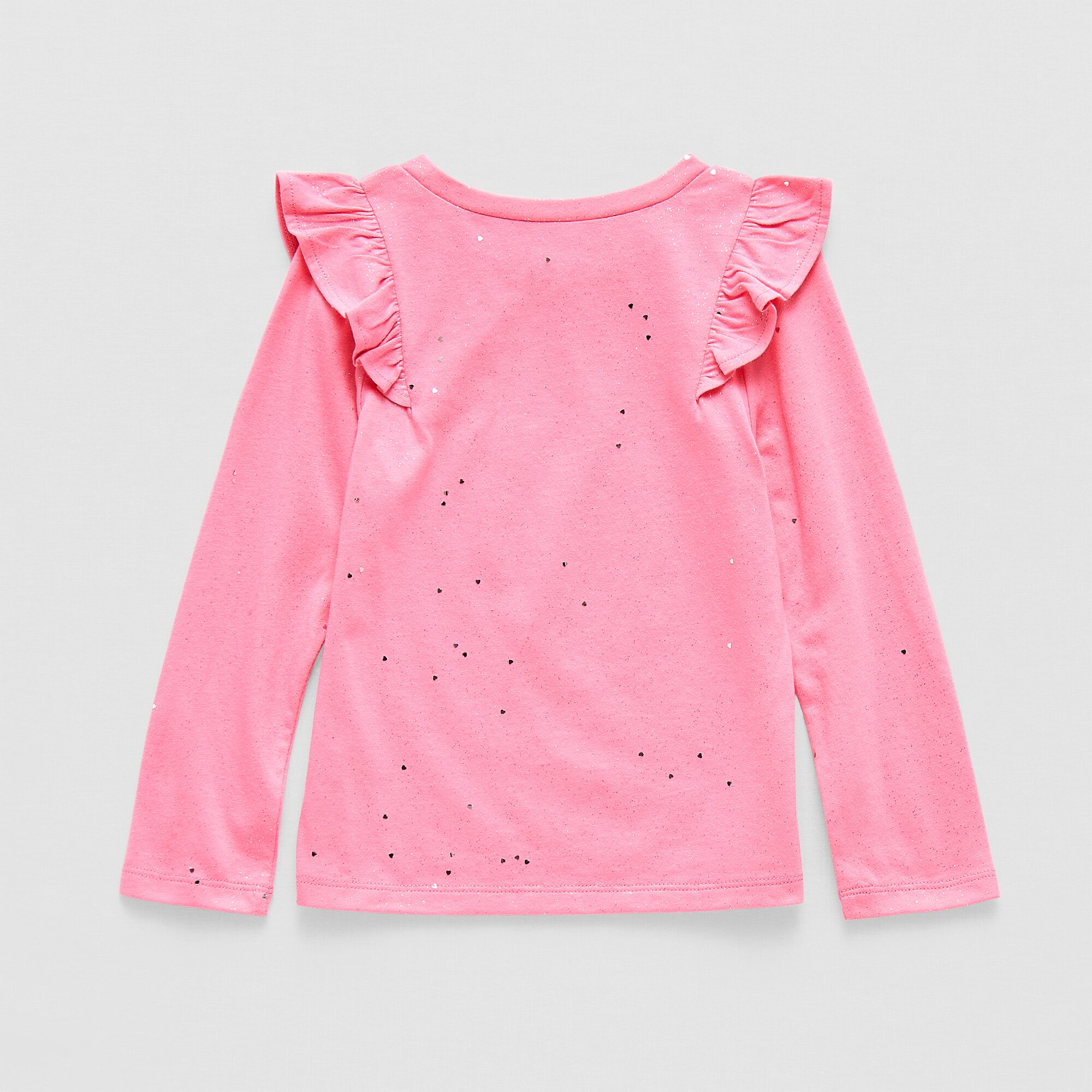 Okie Dokie Toddler & Little Girls Round Neck Long Sleeve T-Shirt