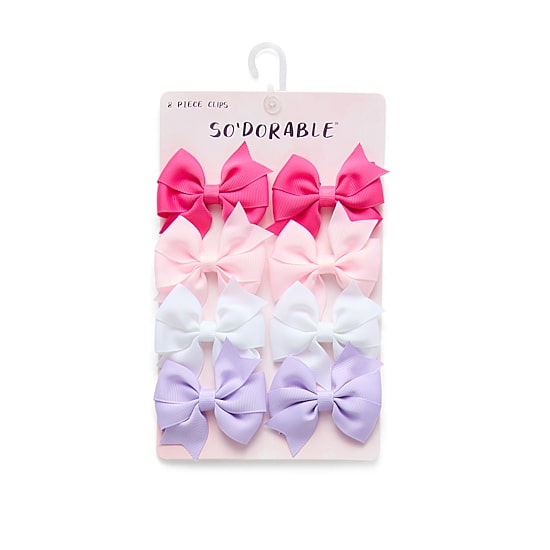 So Adorable Girls Baby And Toddler 8-pc. Hair Clip