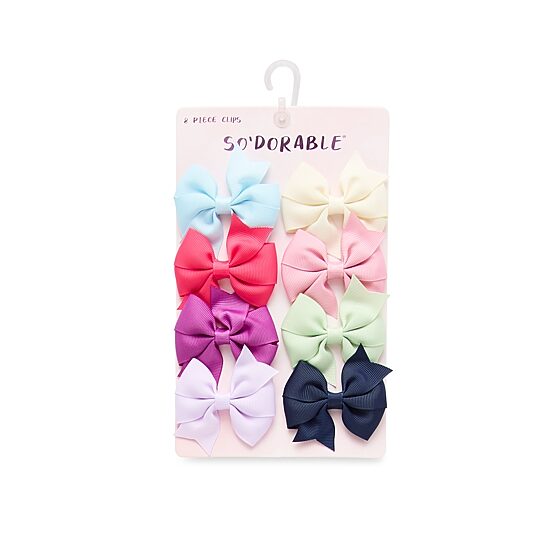 So Adorable Girls Baby And Toddler 8-pc. Hair Clip