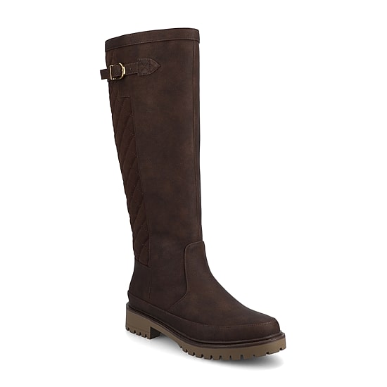 Journee Collection Womens Zemmie-Wc Wide Calf Block Heel Dress Boots