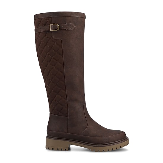 Journee Collection Womens Zemmie-Wc Wide Calf Block Heel Dress Boots