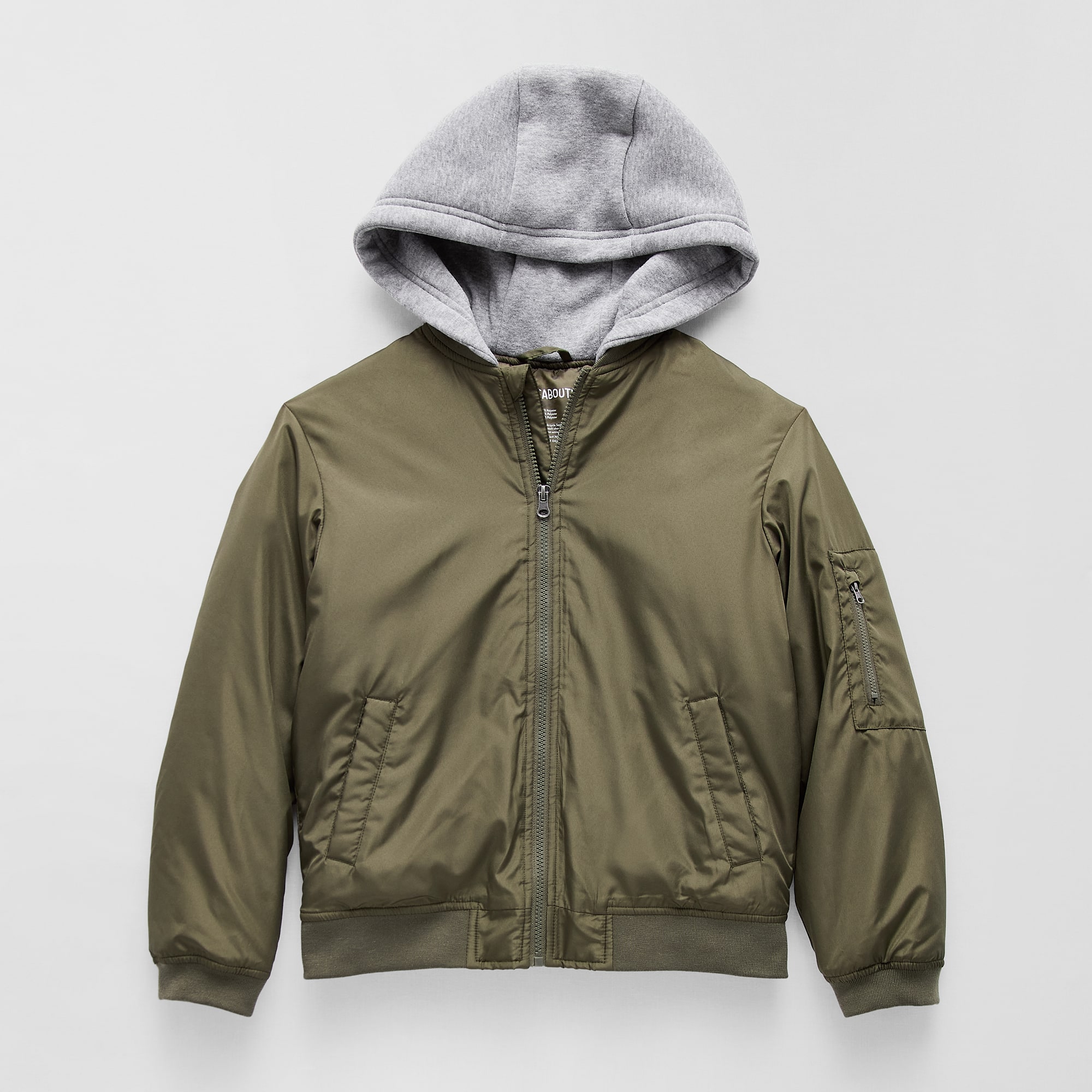 Thereabouts Little & Big Kid Boys Hooded Water Resistant Midweight Puffer Jacket
