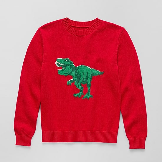 Thereabouts Little & Big Kid Boys Crew Neck Long Sleeve Pullover Sweater