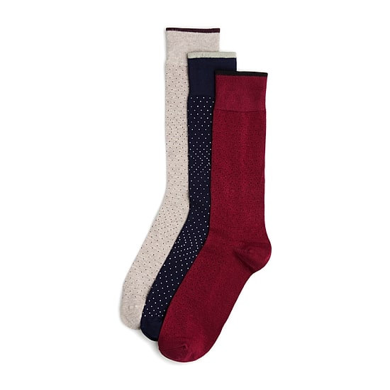 Stafford Super Soft Lux Mens 3 Pair Crew Socks