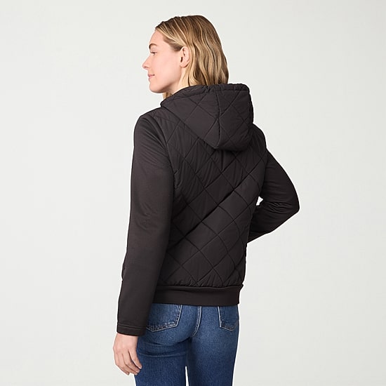 Free Country Womens Hooded Lightweight Quilted Jacket