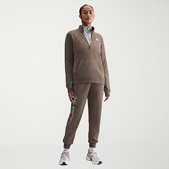 Nike Womens Mock Neck Long Sleeve Active Quarter-Zip Pullover