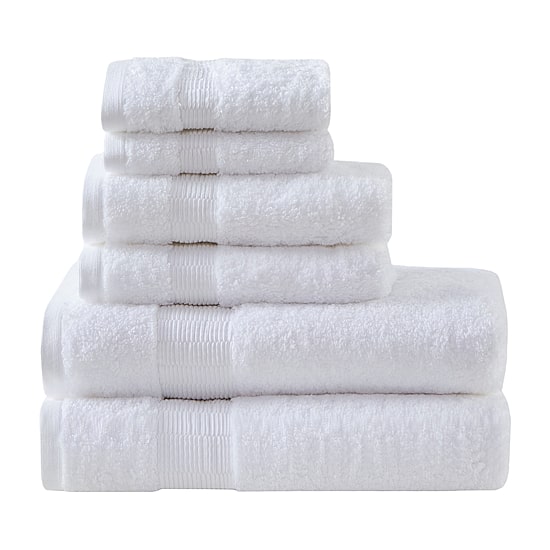 Madison Park Signature Luce 100% Egyptian Cotton 6-pc. Solid Bath Towel Set
