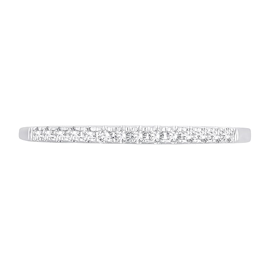 Womens Diamond Accent Natural White Diamond 10K Gold Wedding Band