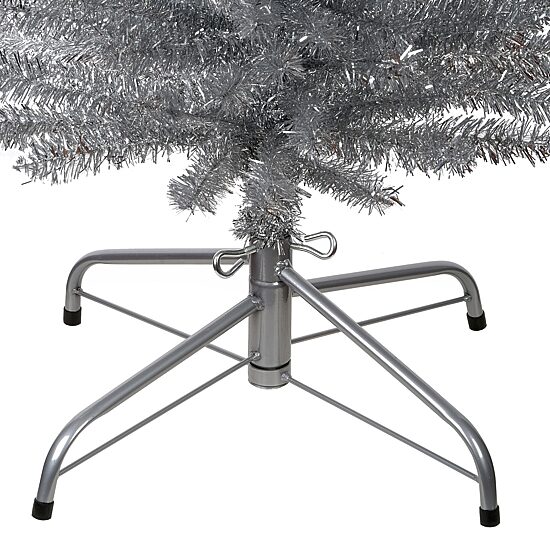 National Tree Co. Silver Tinsel 6 Foot Christmas Tree