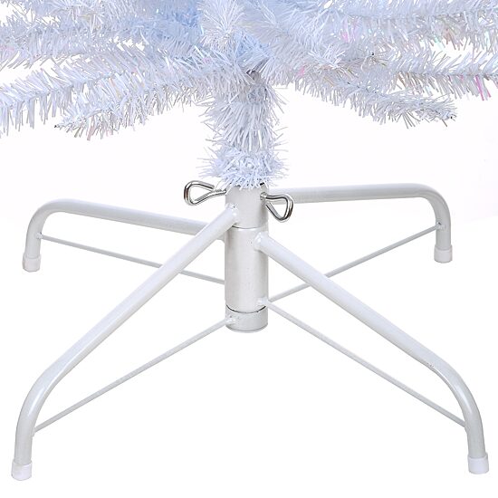 National Tree Co. White Iridescent Tinsel 6 Foot Christmas Tree