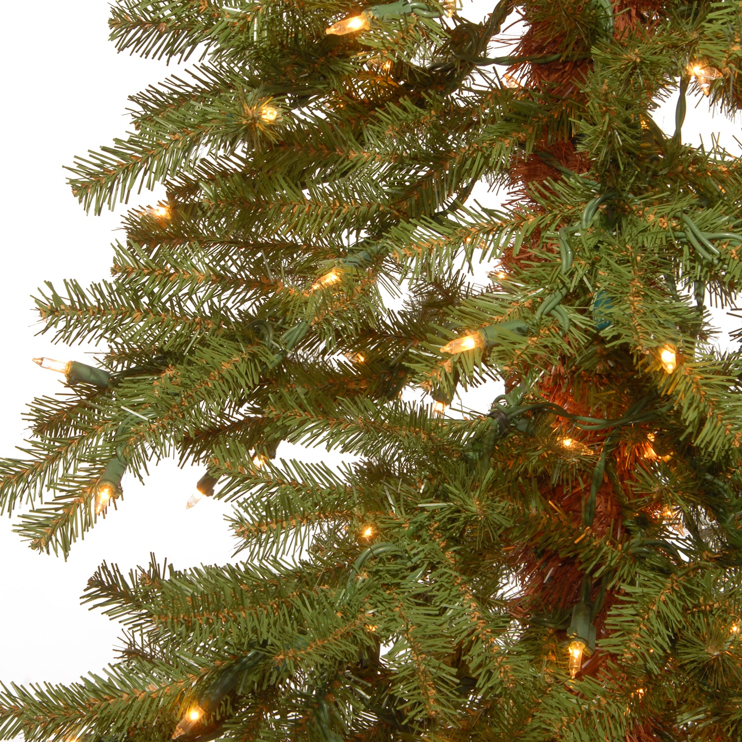 National Tree Co. Hickory Cedar 4 Foot Pre-Lit Cedar Christmas Tree