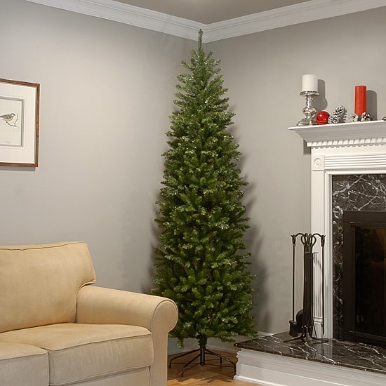 National Tree Co. 7 1/2 Foot Kingswood Fir Hinged Pencil Christmas Tree