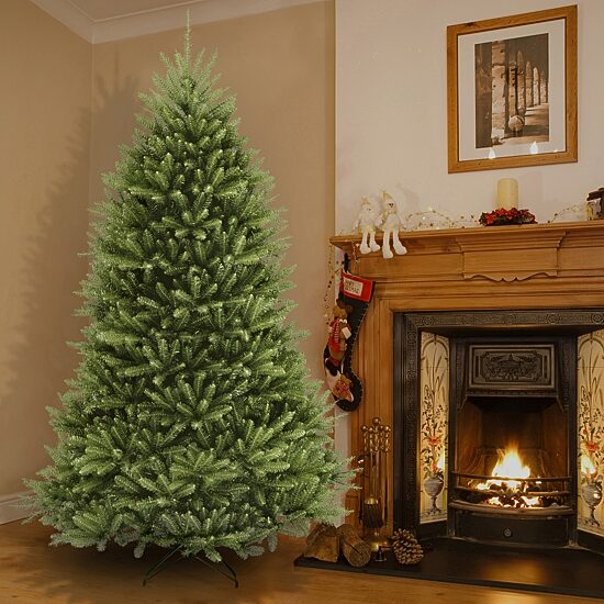 National Tree Co. Dunhill Fir Hinged 7 1/2 Foot Fir Christmas Tree