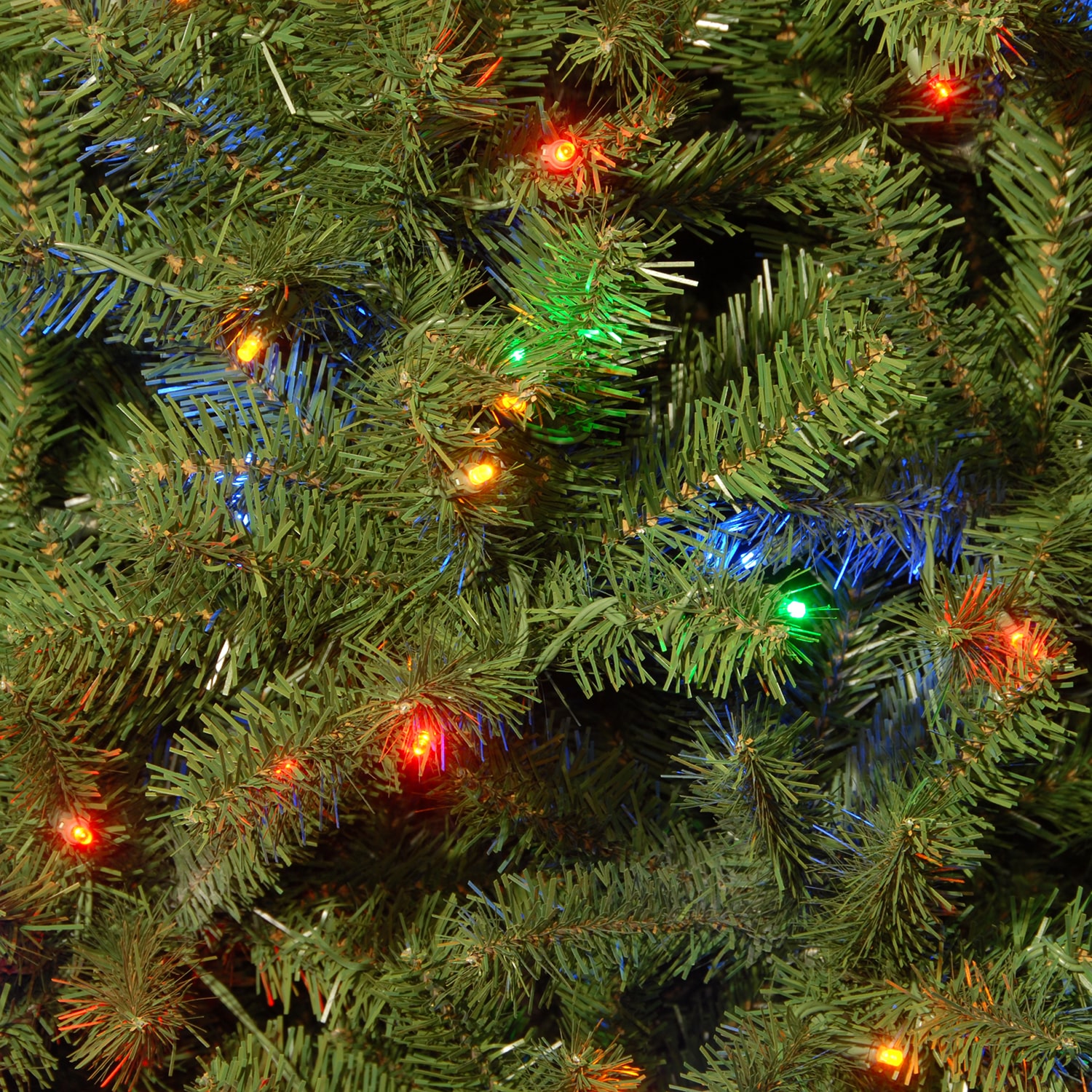 National Tree Co 7.5 Feet North Valey Spruce Hinged Pre-Lit Christmas Tree