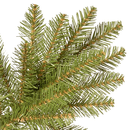National Tree Co. Dunhill Fir Hinged 7 1/2 Foot Pre-Lit Fir Christmas Tree