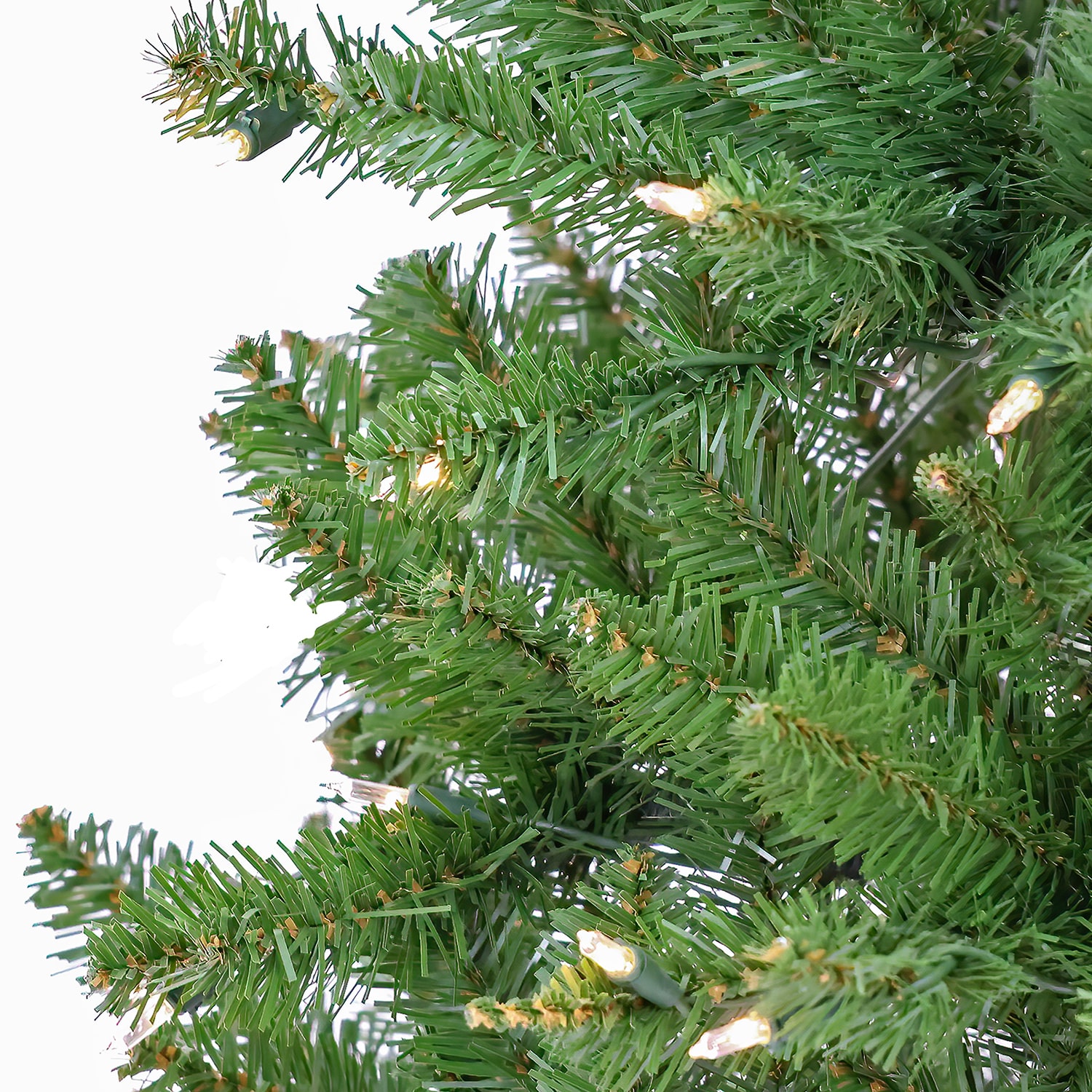 National Tree Co. Kingswood Fir Hinged Pencil 4 1/2 Foot Pre-Lit Fir Christmas Tree