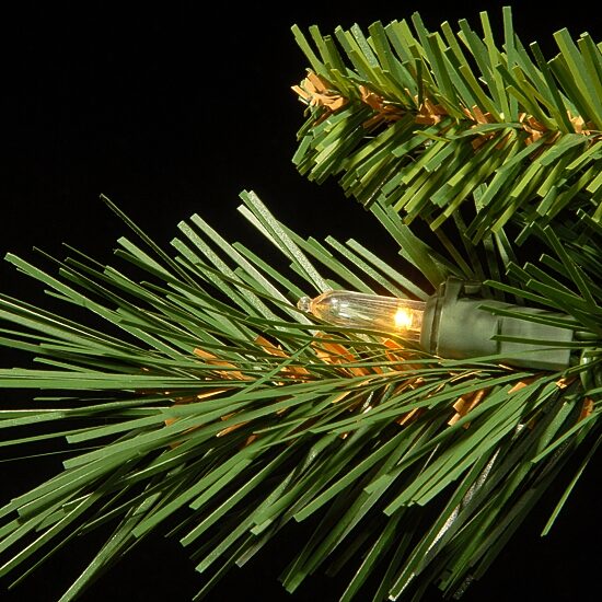 National Tree Co. Tiffany Slim Fir 9 Foot Pre-Lit Fir Christmas Tree
