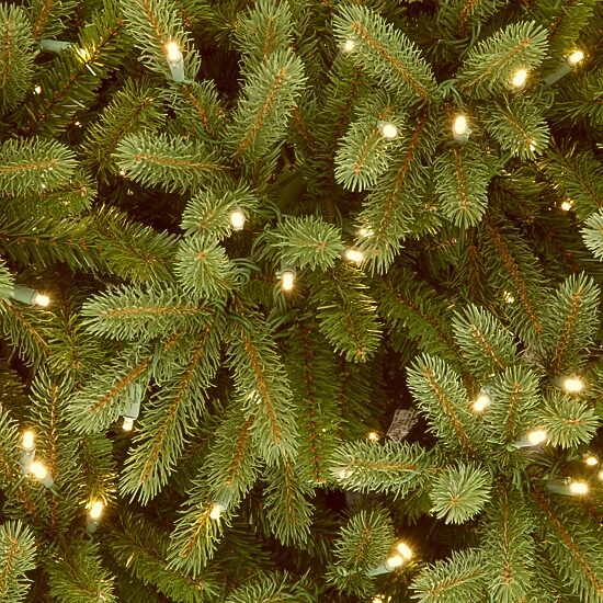 National Tree Co. Jersey Frasier Fir 7 1/2 Foot Pre-Lit Fir Christmas Tree