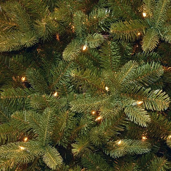 National Tree Co. Downswept Douglas Fir Hinged 10 Foot Pre-Lit Fir Christmas Tree