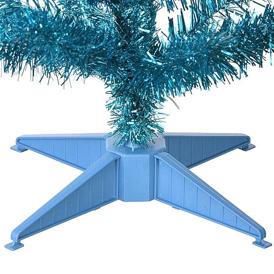 National Tree Co. Turquoise Tinsel 3 Foot Christmas Tree
