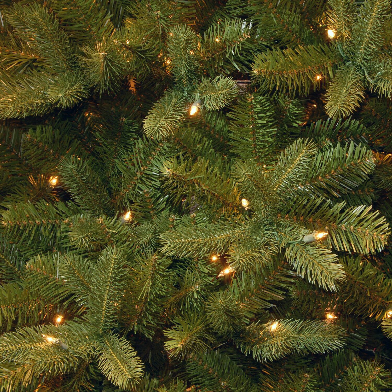 National Tree Co. Downswept Douglas Fir Hinged 6 1/2 Foot Pre-Lit Fir Christmas Tree