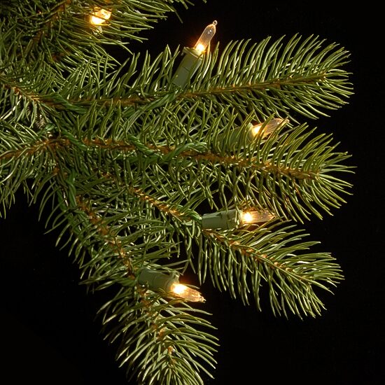 National Tree Co. Downswept Douglas Fir Hinged 6 1/2 Foot Pre-Lit Fir Christmas Tree
