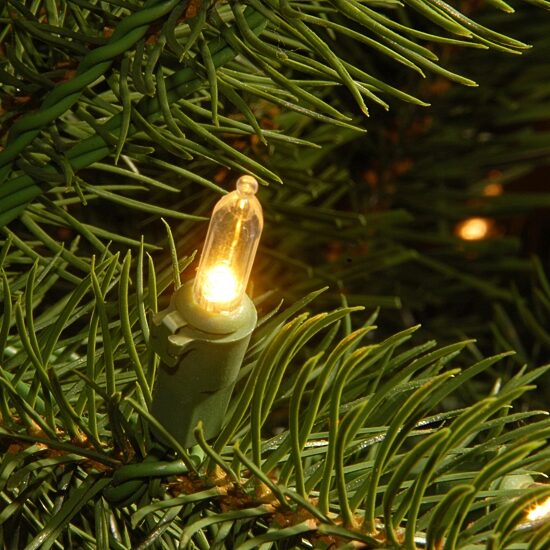 National Tree Co. Downswept Douglas Fir Hinged 6 Foot Pre-Lit Fir Christmas Tree