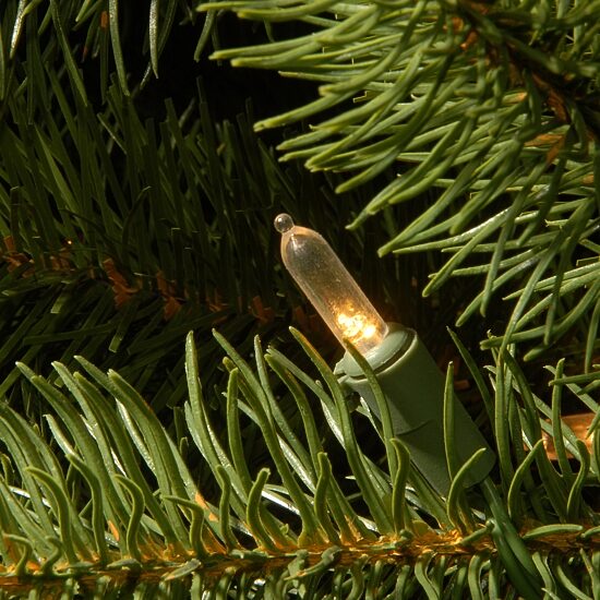 National Tree Co. Downswept Douglas Fir Hinged 7 1/2 Foot Pre-Lit Fir Christmas Tree