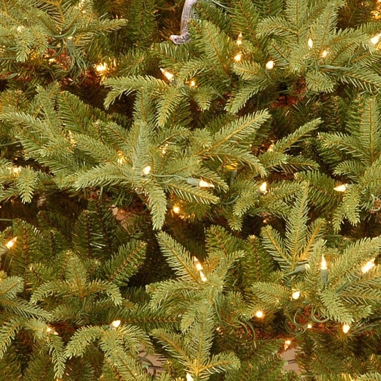 National Tree Co. Frasier Grande Hinged 7 1/2 Foot Pre-Lit Fir Christmas Tree