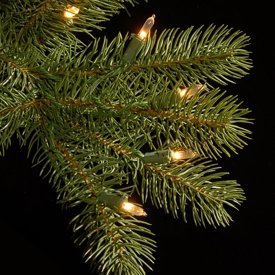 National Tree Co. Downswept Douglas Fir Hinged 7 Foot Pre-Lit Fir Christmas Tree