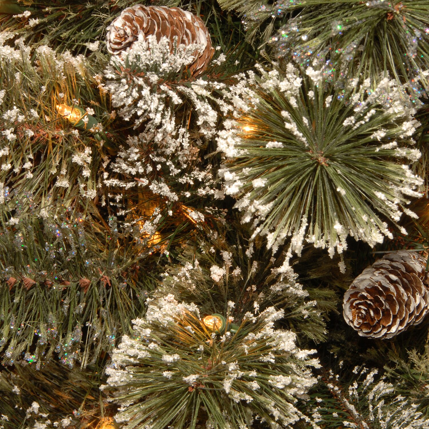 National Tree Co. Glittery Bristle Pine Wreath