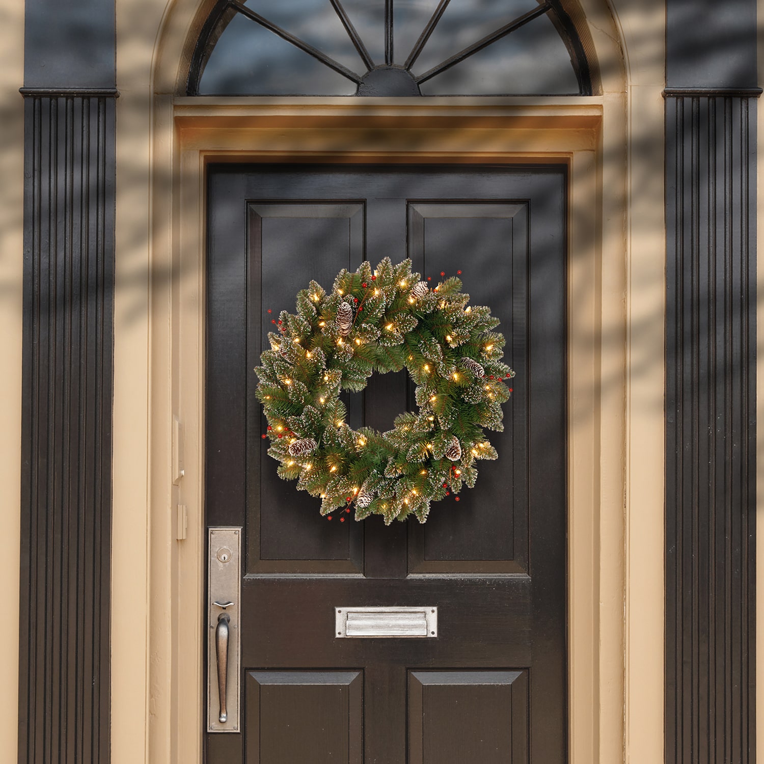 National Tree Co. Glittery Mountain Spruce Wreath
