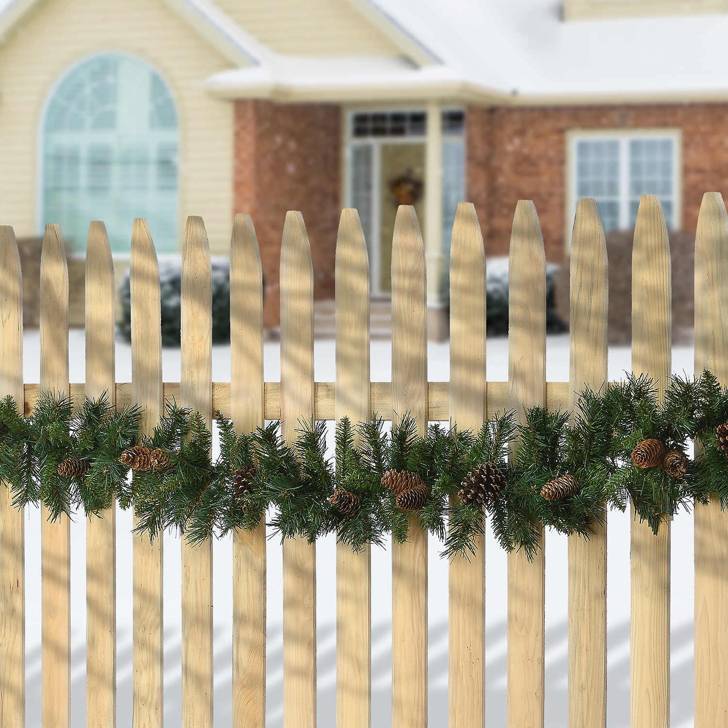 National Tree Co. Pine Cone And Mixed Branch Tips Christmas Indoor Outdoor Garland