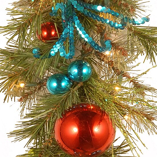 National Tree Co. Retro Christmas Indoor Outdoor Garland