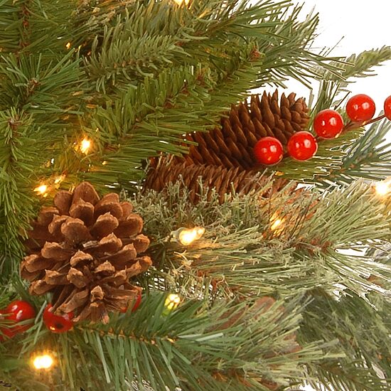 National Tree Co. Colonial Feel Real Christmas Hanging Basket