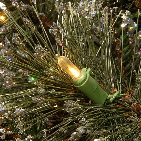 National Tree Co. Glittery Bristle Pine Snowflakes Christmas Yard Art