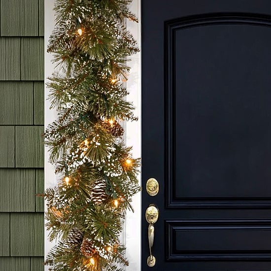 National Tree Co. Glittery Bristle Pine Christmas Indoor Outdoor Garland
