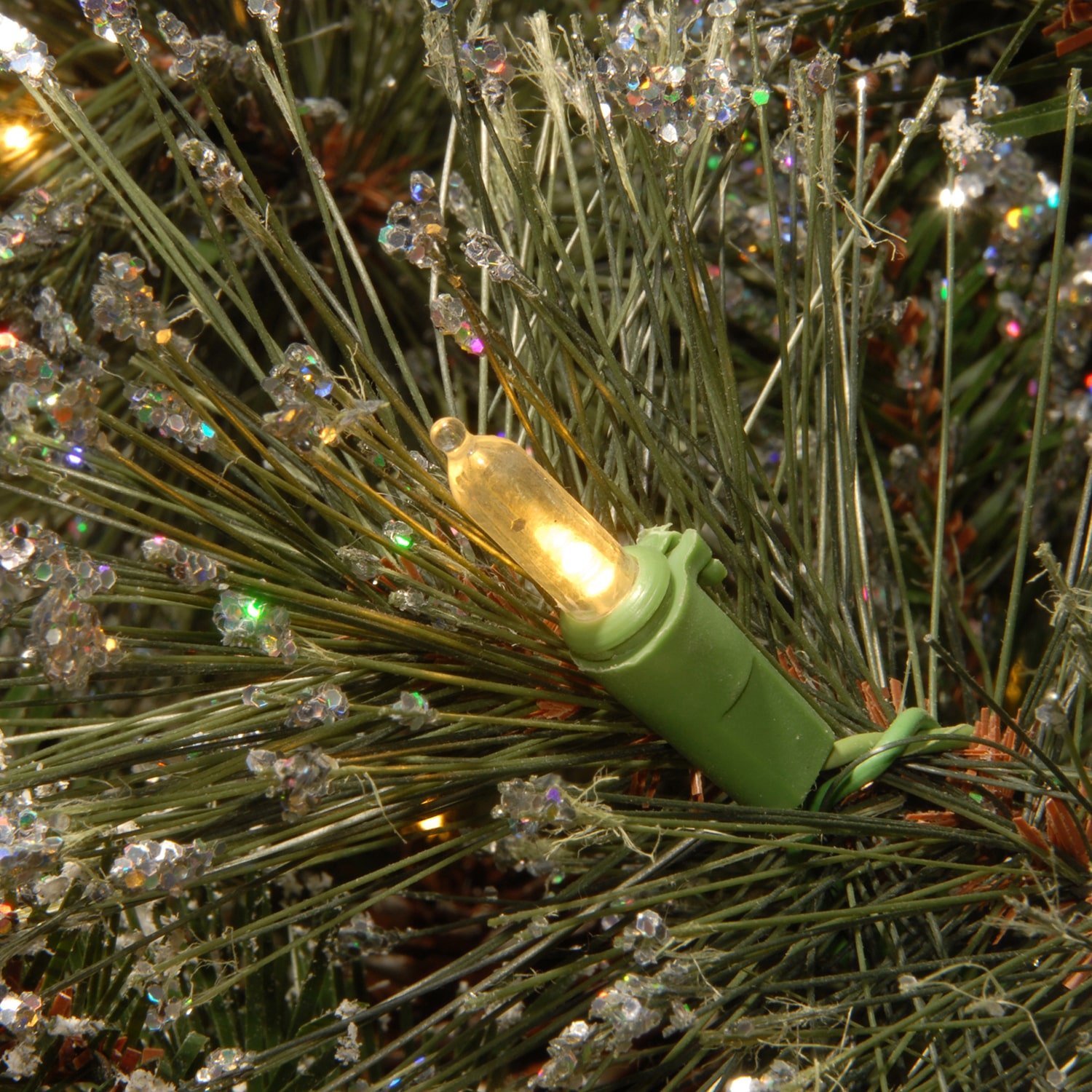 National Tree Co. Glittery Bristle Pine Christmas Indoor Outdoor Garland