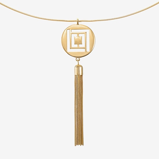 Liz Claiborne Tassel Womens 30 Inch Strand Necklace