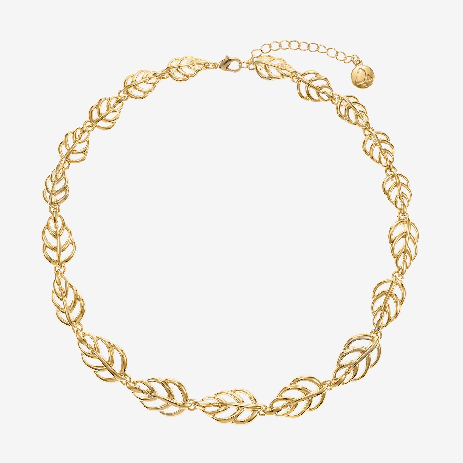 Liz Claiborne Leaf Womens 17 Inch Collar Necklace