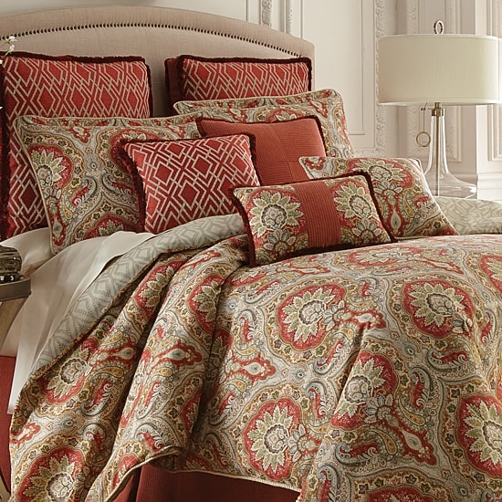 Rose Tree Harrogate Paisley 4-pc. Midweight REVERSIBLE Comforter Set