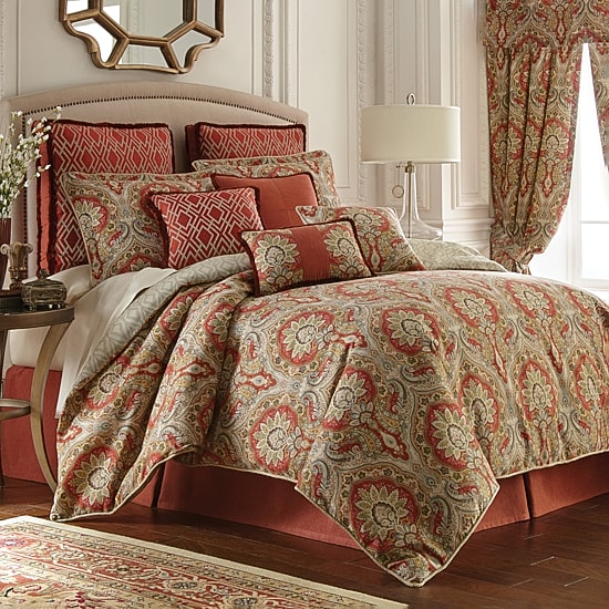 Rose Tree Harrogate Paisley 4-pc. Midweight REVERSIBLE Comforter Set