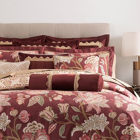 Rose Tree Emmaline Pieced Neckroll Cylinder Throw Pillow