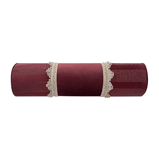 Rose Tree Emmaline Pieced Neckroll Cylinder Throw Pillow