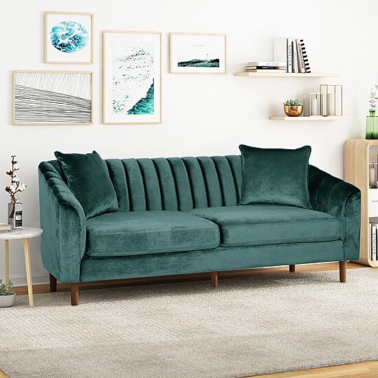 Ansonia Sharkfin-Arm Sofa