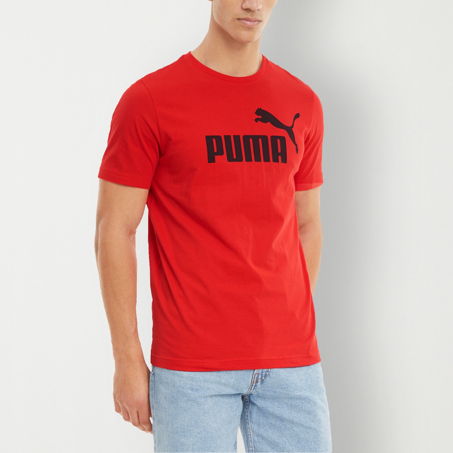 PUMA Mens Crew Neck Short Sleeve Active T-Shirt