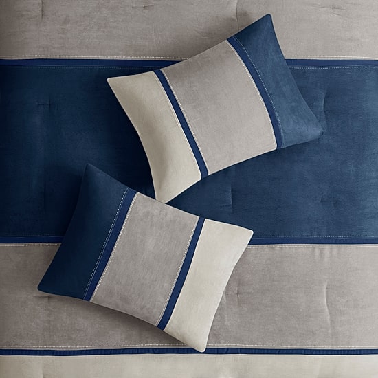 Madison Park Hanover Faux Suede 7-pc. Comforter Set